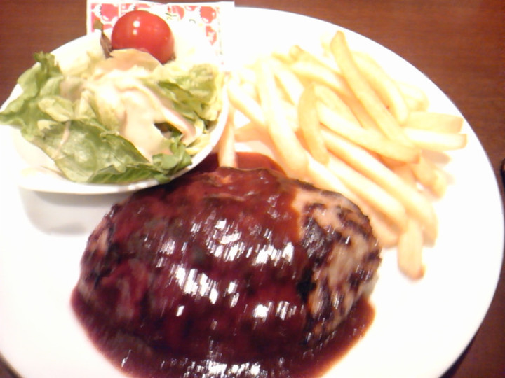 渋谷ジョイタイム ハンバーグステーキセット